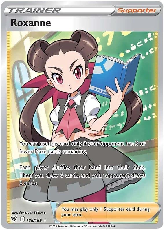 Roxanne 188/189 Rare Ultra Pokemon Card (SWSH Astral Radiance) +